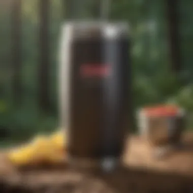 Usability of Coleman Tumbler in Nature Coleman tumbler in outdoor setting, highlighting its usability