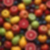 A vibrant assortment of seasonal fruits showcasing variety and freshness