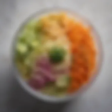 An inviting bowl of spiralized vegetables ready to be enjoyed, illustrating the ease of meal preparation Spiralized vegetables in a bowl