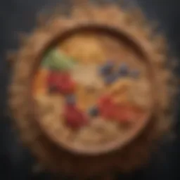 A bowl filled with an assortment of colorful cereal grains showcasing their natural textures.