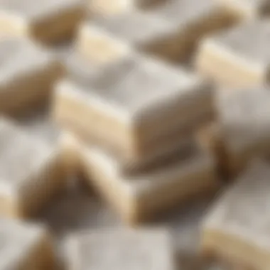 Creamy Texture of White Chocolate Oreo Bars A close-up of white chocolate Oreo bars showcasing their creamy texture and crunchy elements.