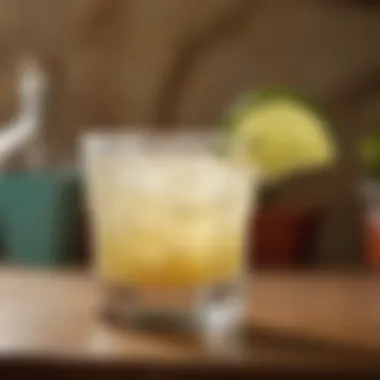 Innovative Margarita Twist Close-up of a unique margarita twist