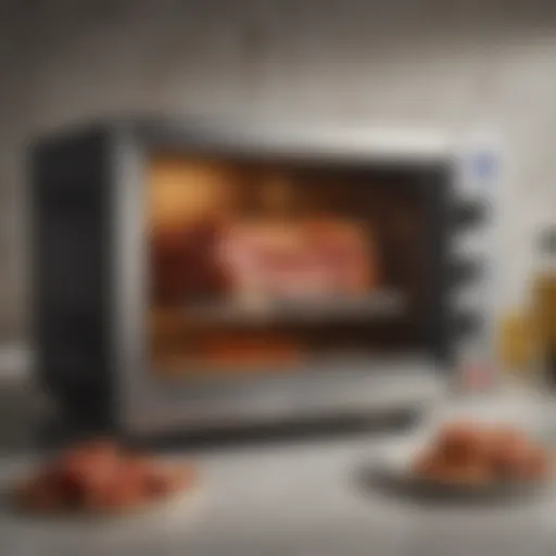 Elegant design of a microwave bacon cooker showcasing its unique features