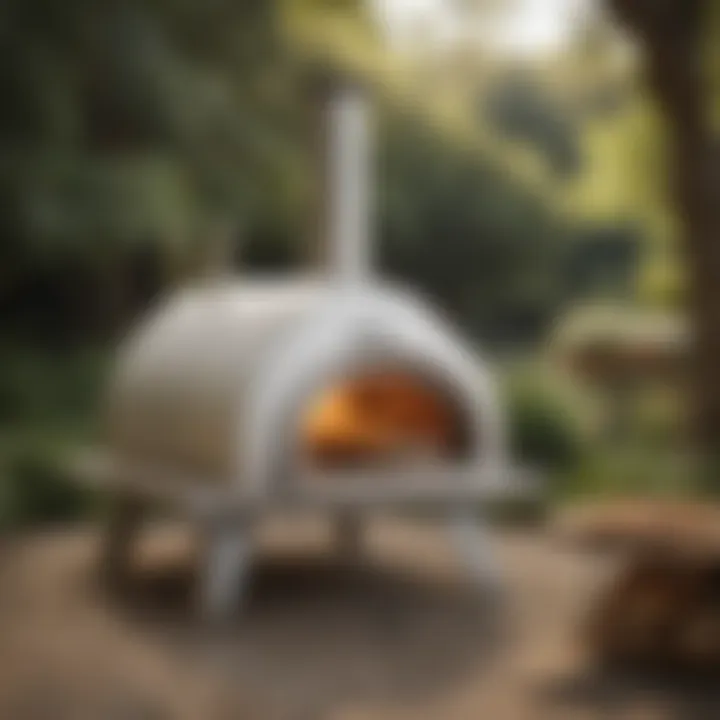 A beautifully crafted Ooni pizza oven showcasing its elegant design.