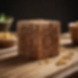 A close-up view of the Shun Block showcasing its elegant wooden craftsmanship.