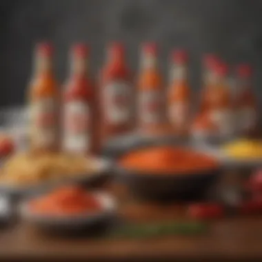 A vibrant spread of dishes featuring Frank's RedHot sauce