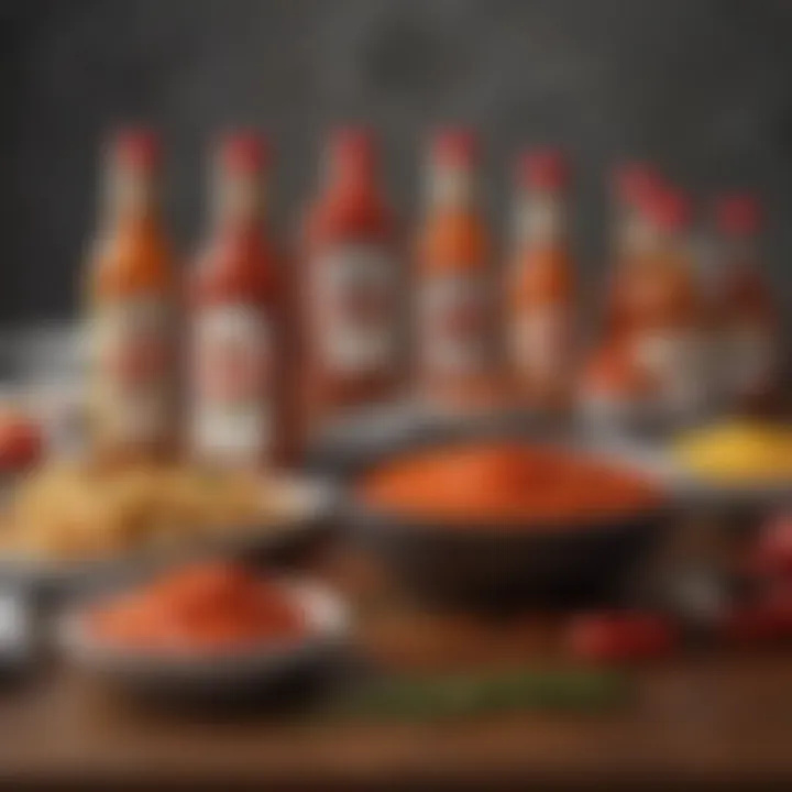 A vibrant spread of dishes featuring Frank's RedHot sauce