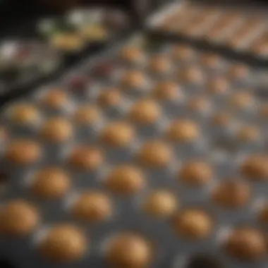 A strategic meal prep setup using miniature muffin tins, illustrating their practicality in modern kitchens.