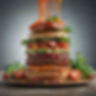 An artistic representation of environmental benefits of plant-based diets