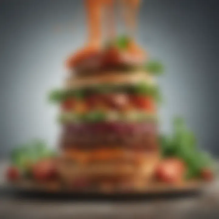 An artistic representation of environmental benefits of plant-based diets
