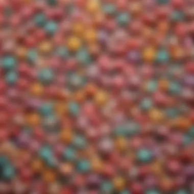 An array of colorful taffy kits showcasing various flavors and components