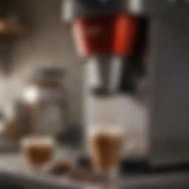 A well-maintained touch single serve coffee brewer, symbolizing ease of upkeep and operation