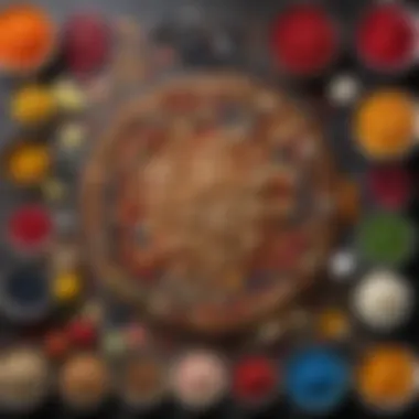 Colorful Ingredients for Culinary Creativity A colorful selection of ingredients for a culinary challenge