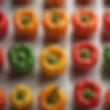 Colorful selection of bell peppers showcasing variety