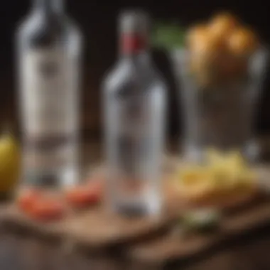 Vodka and Food Pairings Exquisite pairings of vodka shots with gourmet food items
