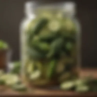 The Science of Fermentation A scientific illustration of the fermentation process involved in pickle making