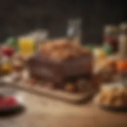 Artfully arranged gourmet food gifts