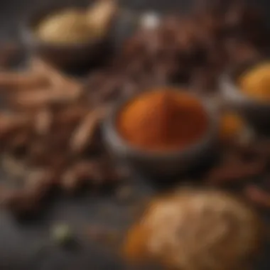 Spices for Metabolic Enhancement Close-up of spices known to enhance metabolic rate