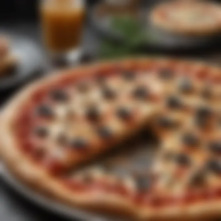 A delectable slice of New York-style pizza with vibrant toppings
