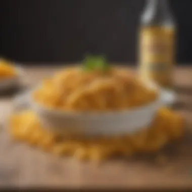 A gourmet version of mac and cheese topped with breadcrumbs and herbs