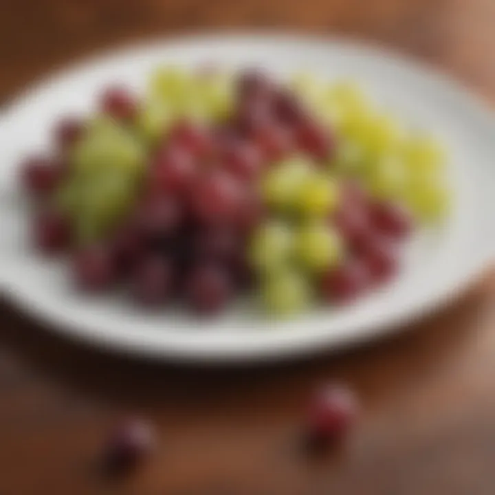 Portion control with grapes