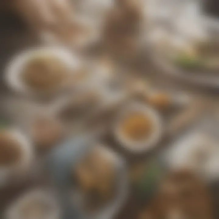 Array of gourmet food platters for a festive occasion