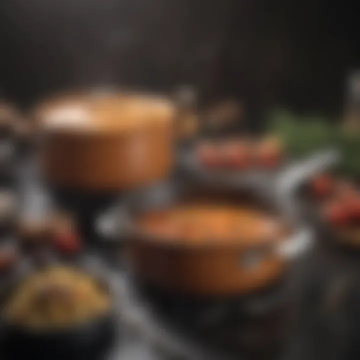 Close-up of GSI cookware showcasing material quality