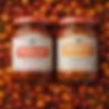 A close-up of Harry and David sweet relish showcasing its vibrant colors and texture