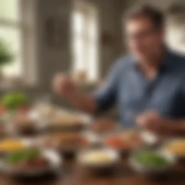 An individual enjoying a healthy meal