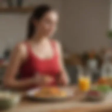 Incorporating Folic Acid into a Balanced Diet Pregnant woman enjoying a healthy meal rich in folate
