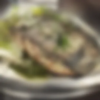 Baked Salmon with Lemon and Herbs Succulent baked salmon garnished with lemon and herbs