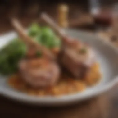 Roasted Lamb Chops with Quinoa Tender roasted lamb chops with a side of quinoa