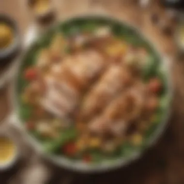 Hearty Protein-Packed Salad A hearty salad packed with beans, corn, and grilled chicken