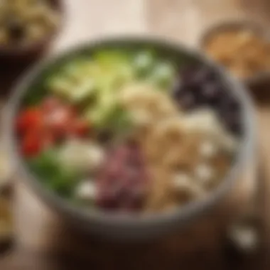 Mediterranean Quinoa Bowl Mediterranean-inspired salad featuring quinoa, olives, and feta cheese