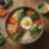 A vibrant bowl of HelloFresh Bibimbap showcasing colorful vegetables and rice