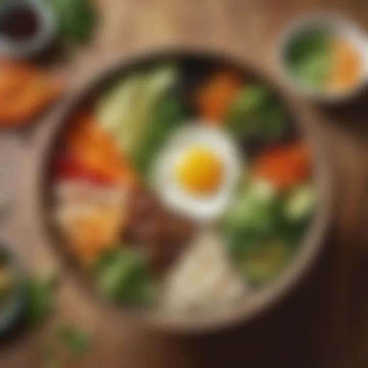 A vibrant bowl of HelloFresh Bibimbap showcasing colorful vegetables and rice