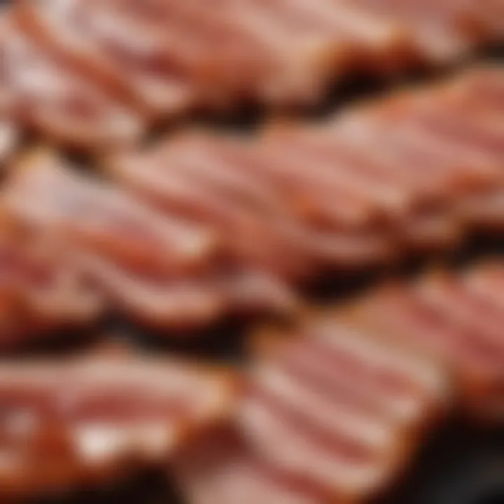 Selection of premium bacon varieties showcasing different cuts