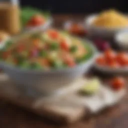 Delicious high-protein quinoa salad with vegetables