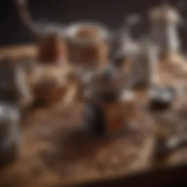 Diversity of Coffee Grinding Tools Different types of coffee grinders displayed together
