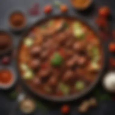 Vibrant Ingredients for Mole Chicken Colorful spread of mole chicken ingredients