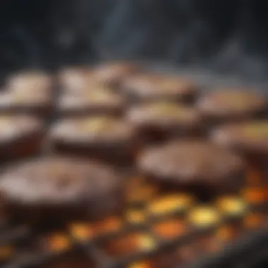 Temperature control on charcoal grill