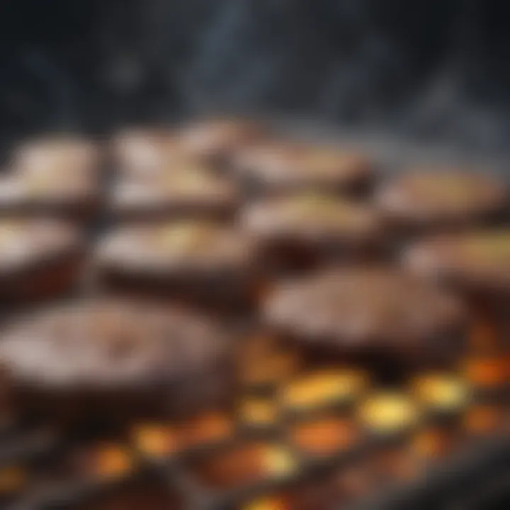 Temperature control on charcoal grill