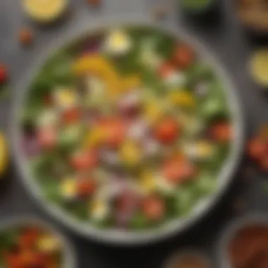 Invigorating Summer Salad Refreshing summer salad with diverse ingredients
