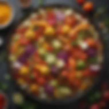 Colorful Summer Vegetable Medley Vibrant summer vegetable medley with herbs