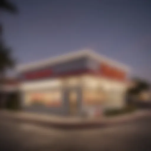 In-N-Out restaurant exterior showcasing the iconic design