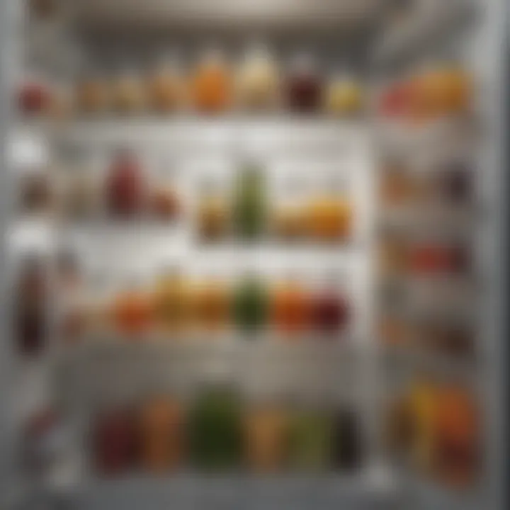 Vertical storage solutions maximizing fridge space with jars and containers