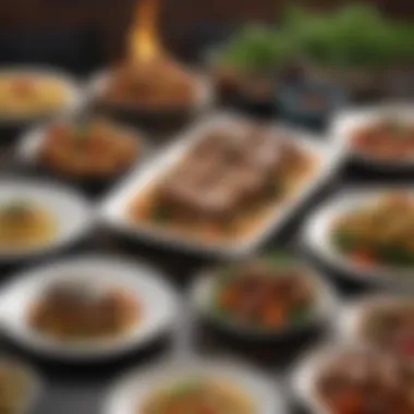 Diverse Main Courses that Wow Your Guests Artfully plated main dish showcasing diverse ingredients