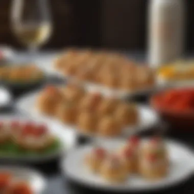 Gourmet Appetizers for Sophisticated Gatherings Elegant table setting with gourmet appetizers