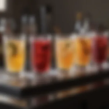 Signature Drinks for a Memorable Gathering Stylish beverage station with signature drinks