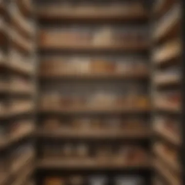 Aesthetic arrangement of pantry items